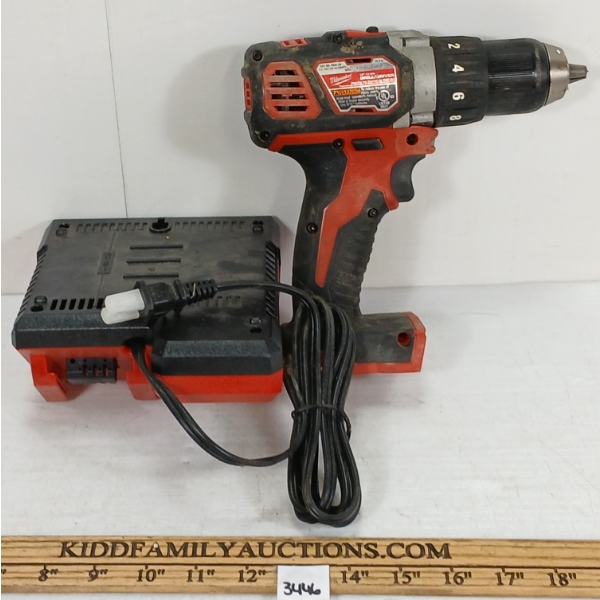 LOT OF 2 - MILWAUKEE CHARGER & DRILL / DRIVER