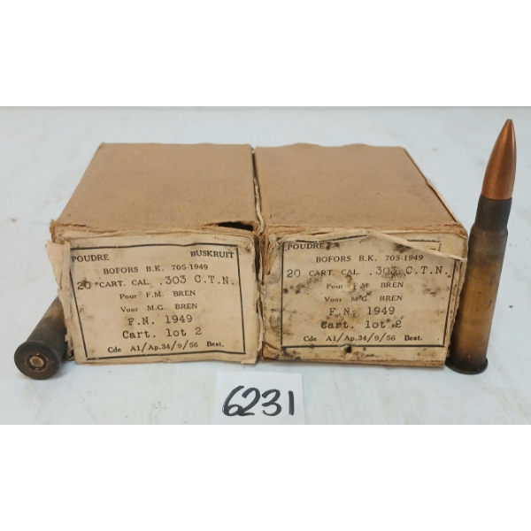 AMMO: 40X WWII CDN MILITARY .303BRITISH