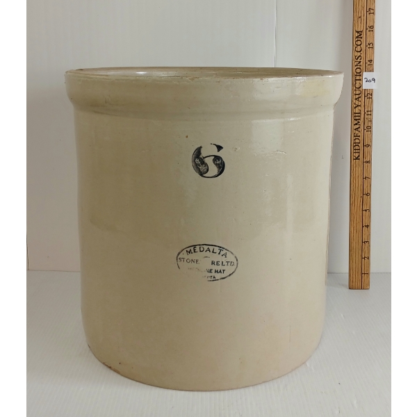 MEDALTA STONEWARE 6GAL OPEN TOP CROCK 