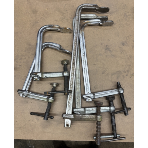 LOT OF 5 MISC CLAMPS 