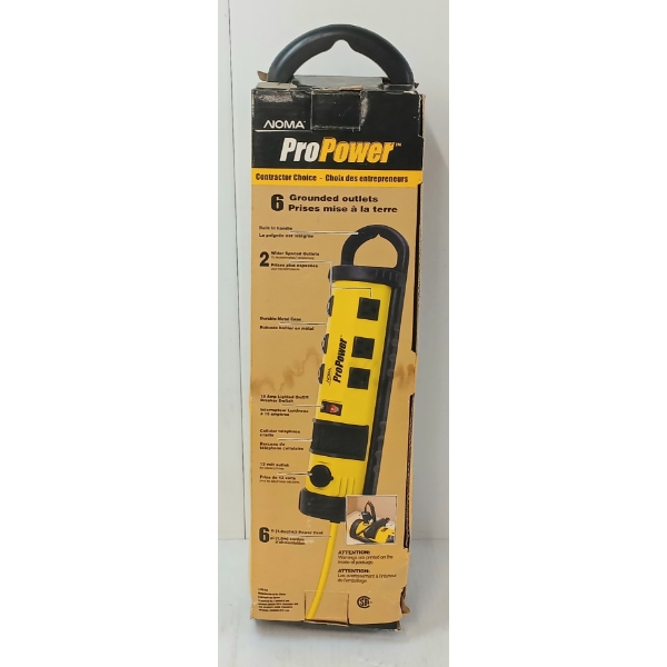 NOMA PRO POWER 6 OUTLET POWER CENTER