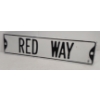 Image 1 : RED WAY METAL SIGN