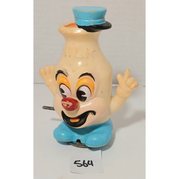 MARX TOY RUBBER FRICTION MILK BOTTLE TOY 
