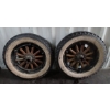 Image 2 : LOT OF 3 - MODEL T WOOD SPOKE WHEELS