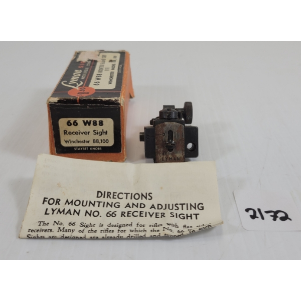 LYMAN #66 W88 RECEIVER SIGHT