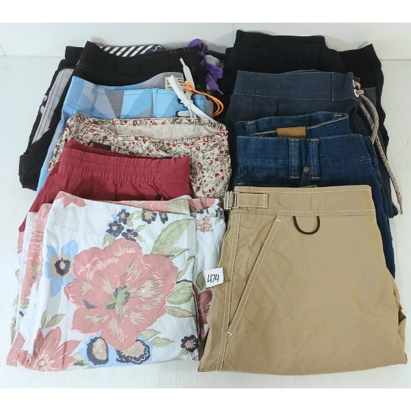 LOT OF 8 - MEN'S SWIM & LOUNGE SHORTS - MFG INSIGHT, CLASSIFIED, SPLIT, ETC