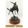 THE CONTEST RIDER BRONZE STATUE