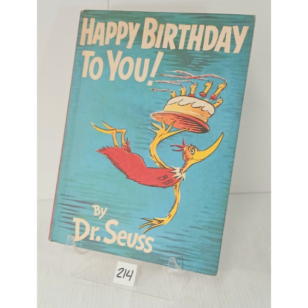 1959 "HAPPY BIRTHDAY TO YOU!" BY DR. SEUSS - FIRST EDITION