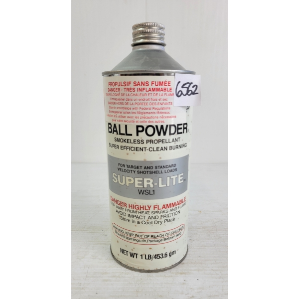 POWDER: APPROX 1.5LBS WINCHESTER SUPER-LITE WSL1 BALL POWDER