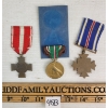 Image 2 : LOT OF 3 - US & FRANCE MEDALS - INCL DISTINGUISHED FLYING CROSS, CAMPAIGN & FRENCH CROSS OF VALOUR