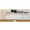 Image 2 : CUSTOM OLYMPIA KNIFE W/ DEER(?) JAWBONE HANDLE