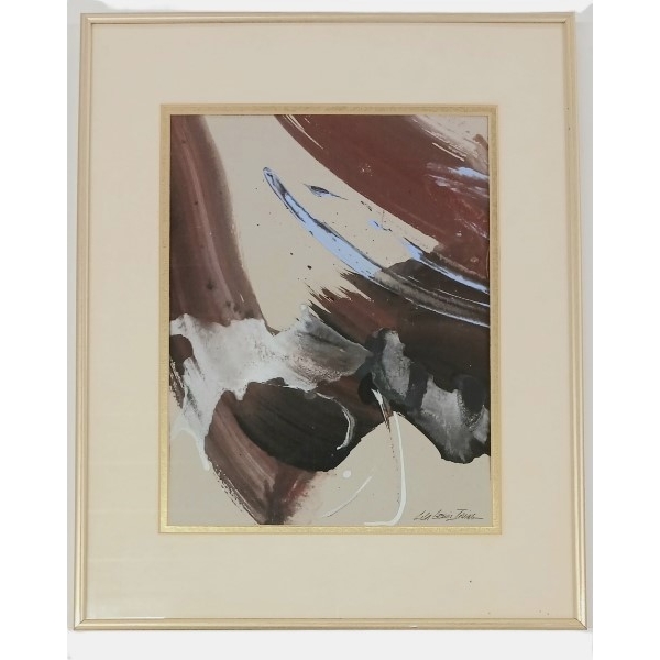 "CANTABILE" BY LILA LEWIS IRVING (PRS AMERICAN ARTIST) - MIXED MEDIA ON PAPER