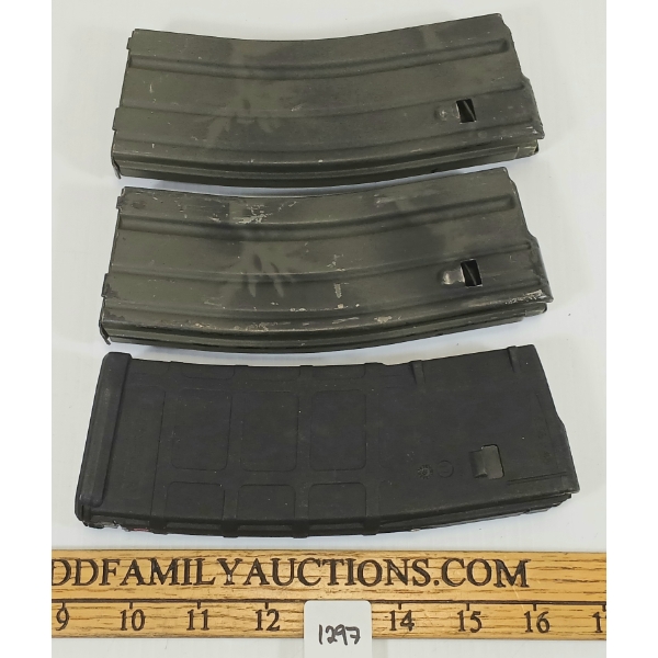 LOT OF 3 - STANAG AR-15 STYLE MAGAZINES - INCL PMAG - PAL REQ.