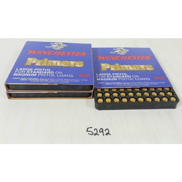 PRIMERS: APPROX 300X WINCHESTER STANDARD / MAGNUM LARGE PISTOL PRIMERS - WLP