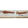 Image 4 : LOT OF 2 - D.H. RUSSELL GROHMANN KNIVES W/ LEATHER SHEATHS