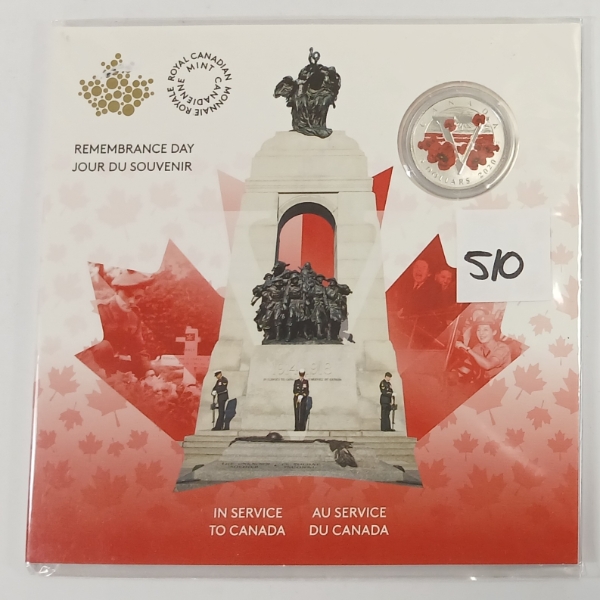 2020 RCM $5 SILVER COIN - REMEMBRANCE DAY