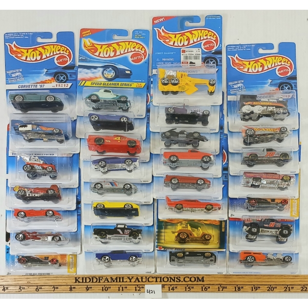 LOT OF 30 - HOTWHEELS - CHEVY 1500, RAIL RODDER, TURBO FLAME, ETC