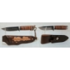 Image 1 : LOT OF 2 - BROWNING KNIVES W/ LEATHER SHEATHS