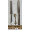 Image 2 : LOT OF 3 - STERLING SILVER GERMAN ROSTFREI KNIVES & SPOON