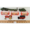 Image 2 : LOT OF 7 - DINKY TOYS DIECAST MODELS - CENTURION TANK, TANK TRANSPORTER, MASSEY HARRIS, ETC