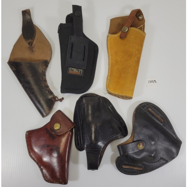 LOT OF 6 - PISTOL HOLSTERS 