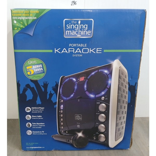 THE SINGING MACHINE PORTABLE KARAOKE SYSTEM
