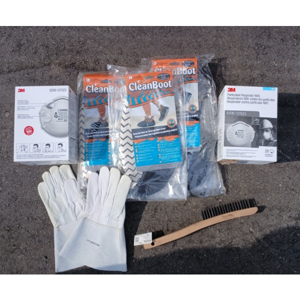 JOB LOT - MASKSGLOVES, CLEAN BOOT COVERS