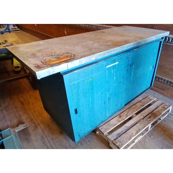 STEEL SHOP CABINET W/ CONTENTS