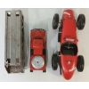 Image 5 : LOT OF 3 - GAMA TIN FRICTION TRUCK, TONKA TRAILER & RACE CAR MODEL