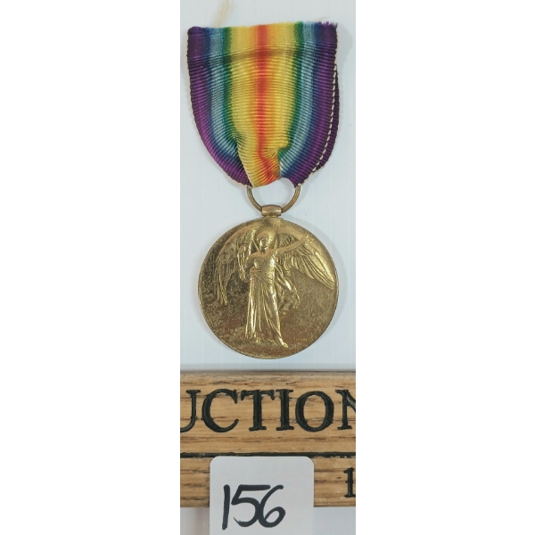 WWI VICTORY MEDAL - 216307 PTE. R.F. MCQUEEN 1-C. M.R.