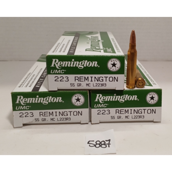 AMMO: 60X REMINGTON .223 REM - 55GR 