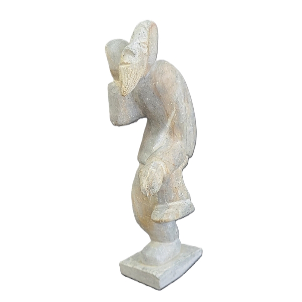 SNEAKING MAN BY TOBIAS THORSEN FREDERIKSHAB(GREENLANDER ARTIST) - STONE