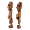 Image 6 : LOT OF 2 - "GUARDIAN MALE SPIRIT" BY LARISSA POPOVA KARNITSKY - ALDER WOOD