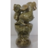Image 3 : "DANCING WALRUSES" BY ILOOLOO INUTIQ - SIGNED - STONE & BONE