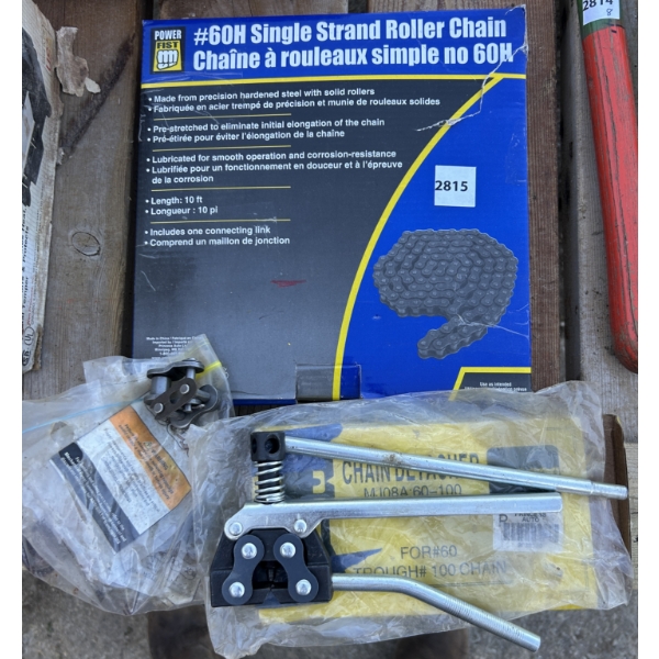 JOB LOT - CHAIN BREAKER, MISC ROLLER CHAIN
