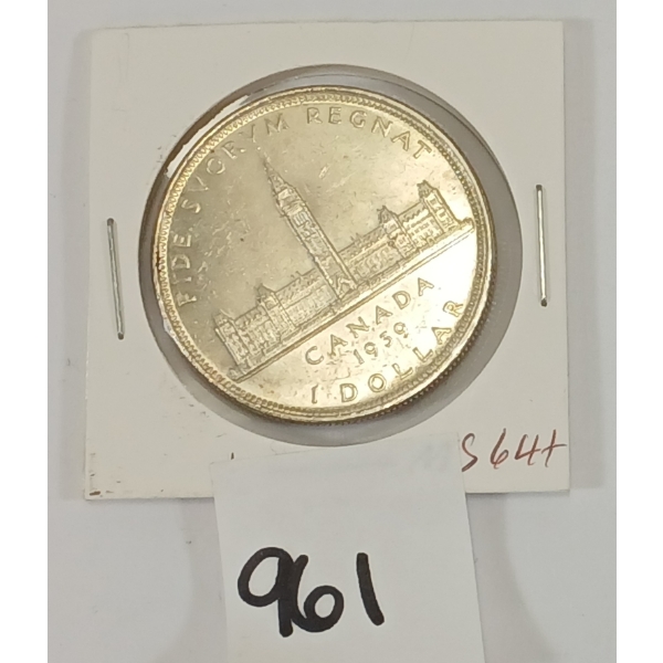 1939 CDN SILVER DOLLAR