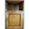 Image 2 : WALL MOUNT STORAGE CABINET W / KEY - OAK 