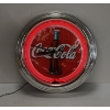 Image 1 : COCA-COLA NEON LIGHT UP WALL CLOCK