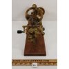 Image 6 : SWISS 19th CENTURY LATHE W/ MAHOGANY BASE