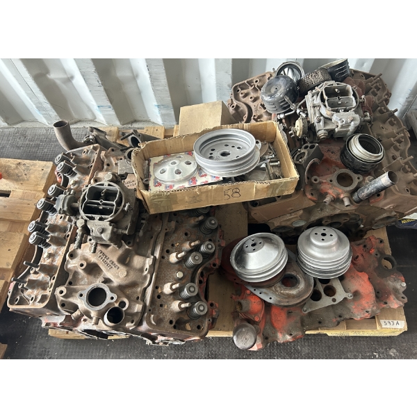 SKID LOT - 1958 - 60 348 ENGINE PARTS
