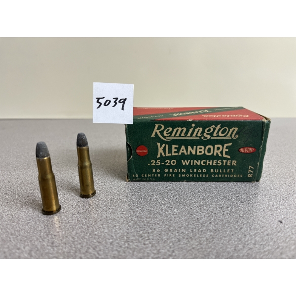 AMMO: 50X REMINGTON .25-20 WIN 86GR. 