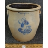 Image 1 : NICHOLS & BOYNTON 3GAL STONEWARE CROCK W/ COBALT DETAILING