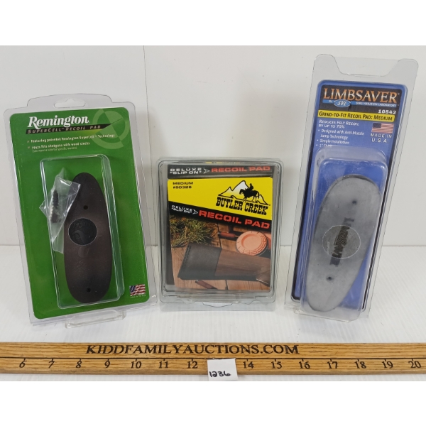 LOT OF 3 - RECOIL PADS - INCL REMINGTON & LIMBSAVER