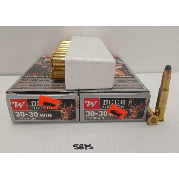 AMMO: 40X WINCHESTER DEER SEASON XP .30-30 WIN - 150GR - POLYMER TIP