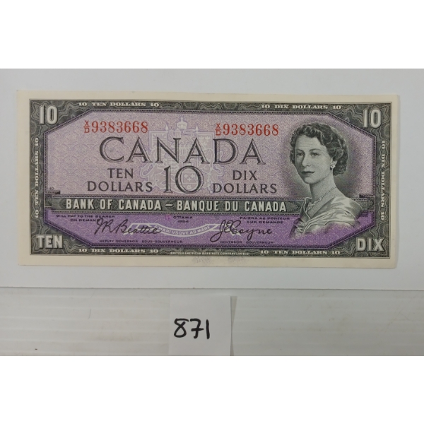 1954 CDN $10 BANKNOTE