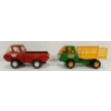 Image 2 : LOT OF 2 - TONKA PRESSED STEEL BEDFORD STAKE DUMP & PICKUP TRUCKS