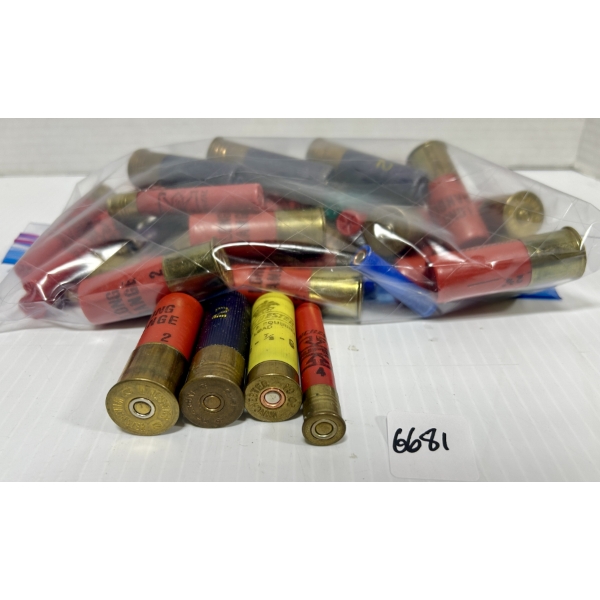 AMMO: APPROX 60X MIXED SHOTGUN SHELLS