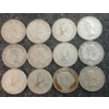 Image 2 : LOT OF 12 - 1951-1966 CDN 10 CENT COINS