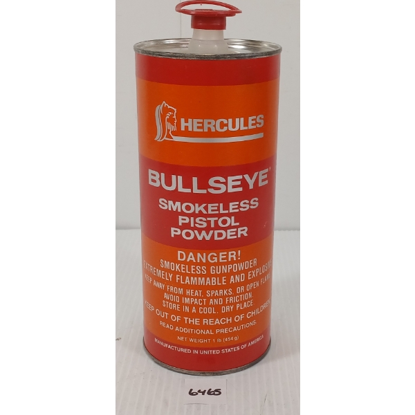 POWDER: HERCULES BULLSEYE SMOKELESS PISTOL POWDER - 1LB 