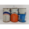 Image 4 : LOT OF 3 - GULF MOTOR OIL & TRANSMISSION QT CANS